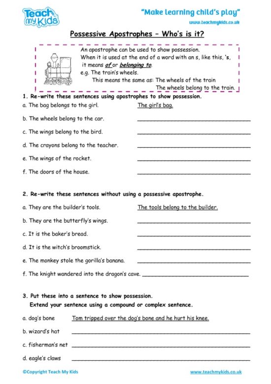 Worksheets for kids - possessive-apostrophes-whos-is-it